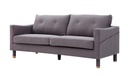 Zaire 3 Seater, Dark Grey