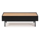 KENTUCKY Coffee Table with Two Drawer,black