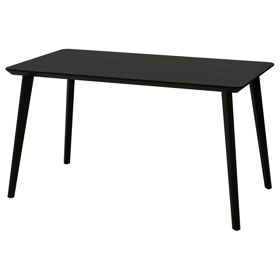 IKEA Lisabo Table Black 140X78 cm