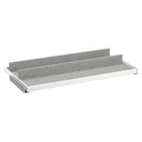 IKEA KOMPLEMENT Pull-out Tray with Shoe Insert, White-Light Grey 100X58 cm