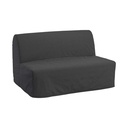 IKEA LYCKSELE HAVET 2-seat Sofa-Bed Vansbro Dark Grey