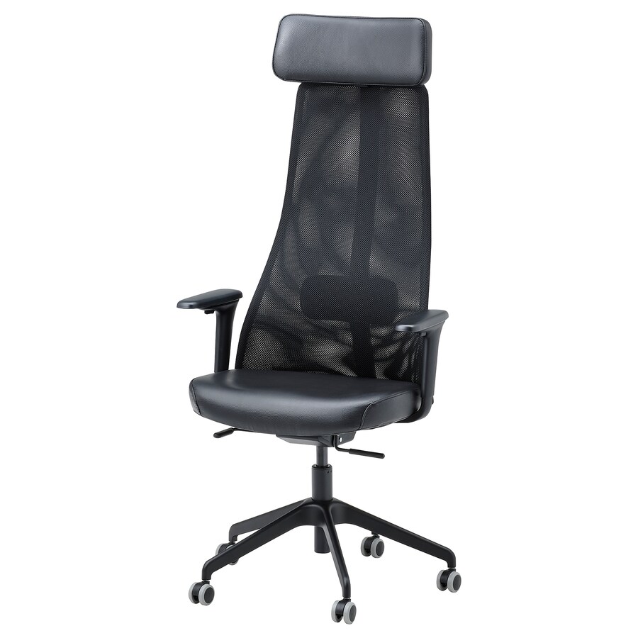 IKEA Jarvfjallet Office Chair with Armrests,Glose Black