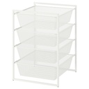 IKEA JONAXEL Storage Combination White 50X51X70 cm