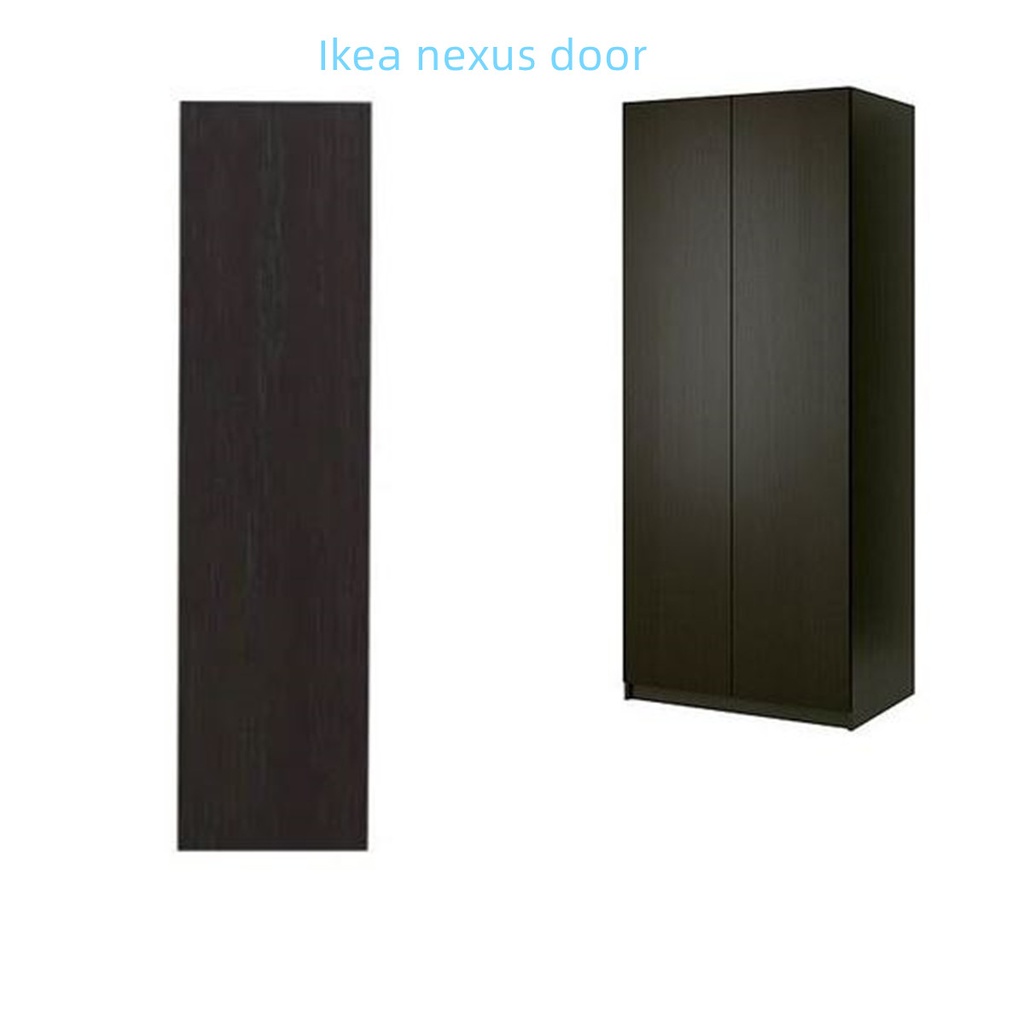 NEXUS Door for pax wardrobe , black-brown veneer,50X200cm