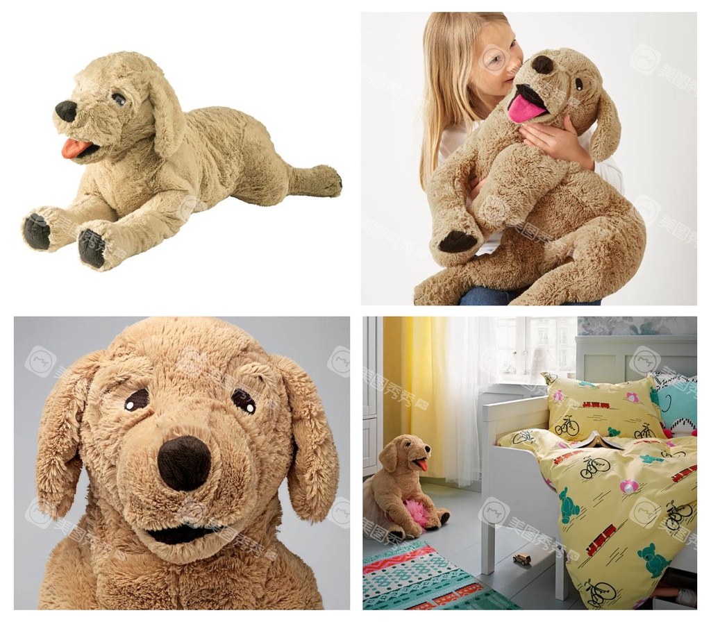 IKEA Gosig Golden Soft Toy Dog-Golden Retriever 70 cm