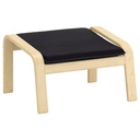 IKEA POANG footstool birch veneer-Knisa black