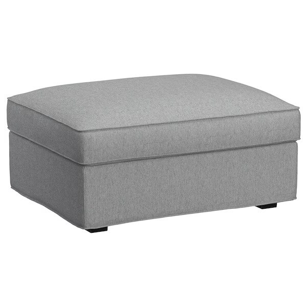 IKEA KIVIK footstool with storage Tibbleby beige/grey