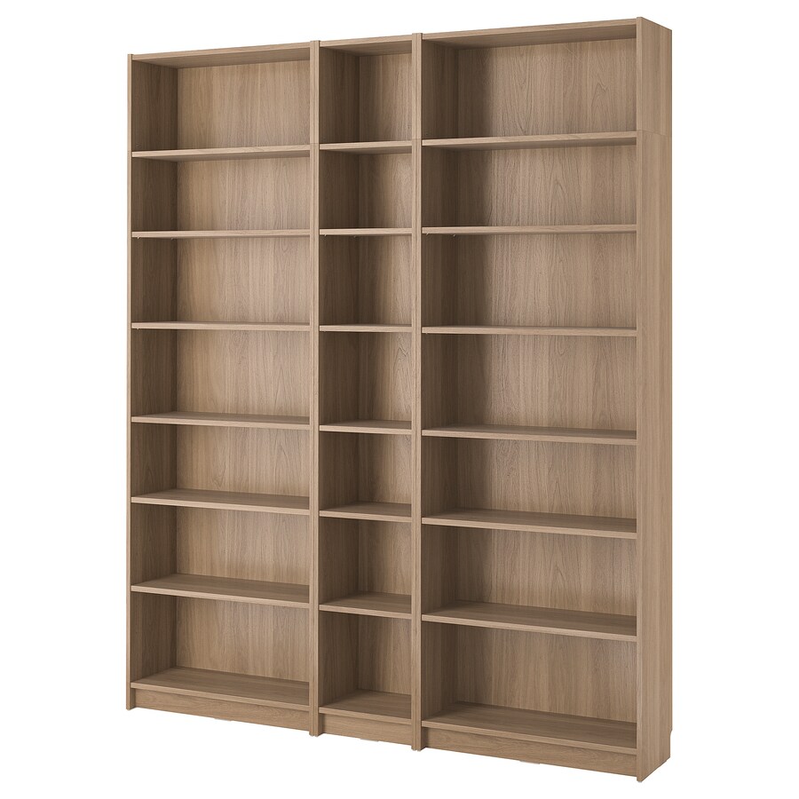 IKEA BILLY bookcase comb with extension units oak effect 200x237 cm