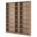 BILLY bookcase comb with extension units oak effect 200x237 cm