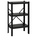 IKEA BROR 1 section/shelves black 65x40x110 cm