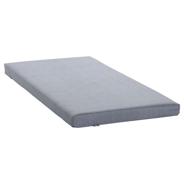 IKEA AGOTNES foam mattress firm/light blue 90x200 cm