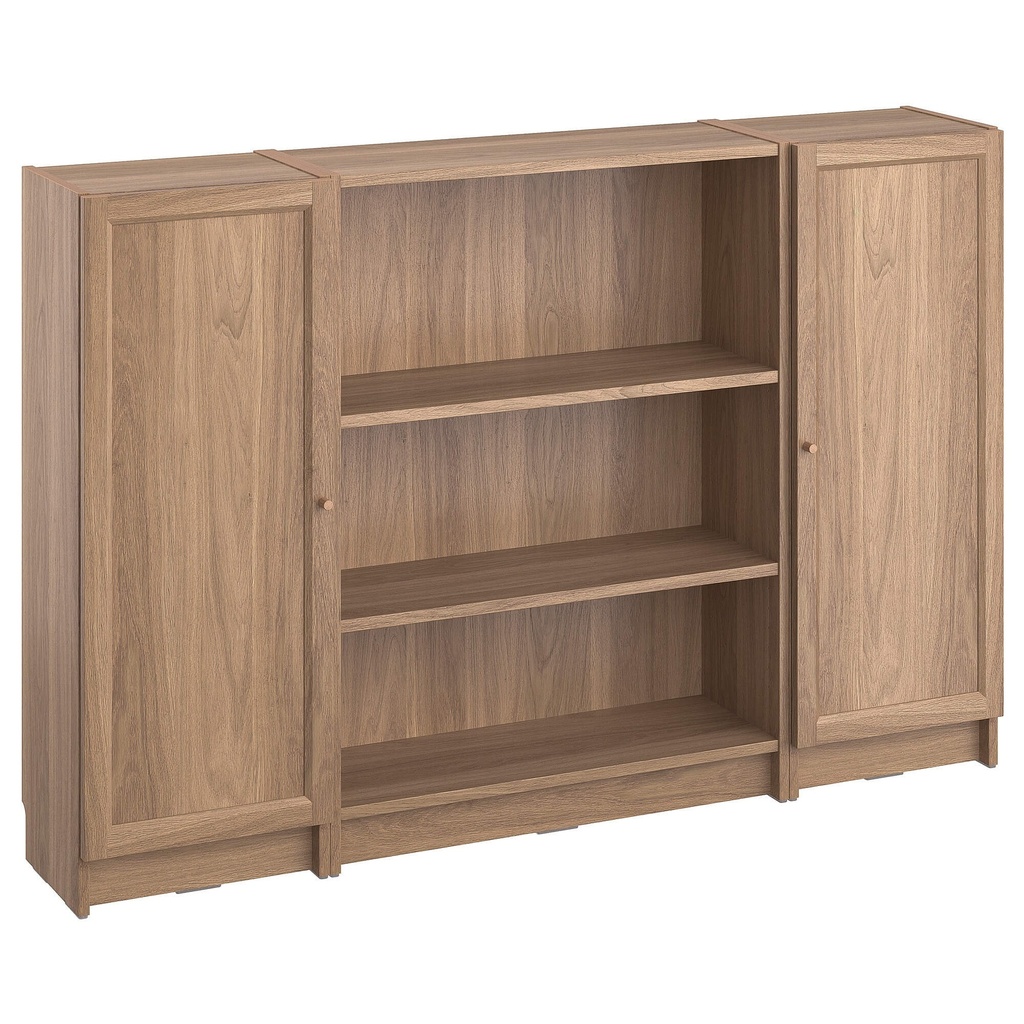 IKEA BILLY / OXBERG bookcase combination with doors oak effect 160x106 cm