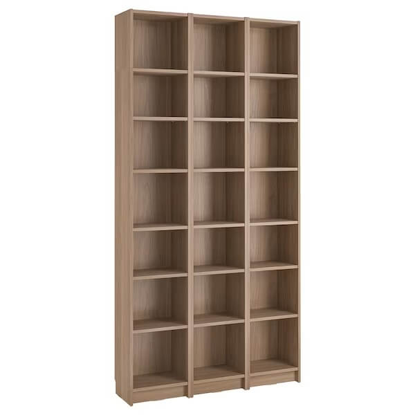 IKEA BILLY bookcase comb with extension units oak effect 120x237 cm