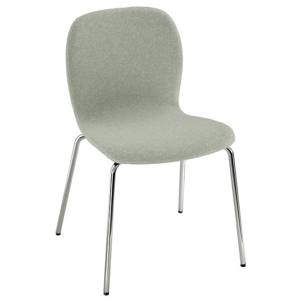 IKEA KARLPETTER chair Gunnared light green/Sefast chrome-plated