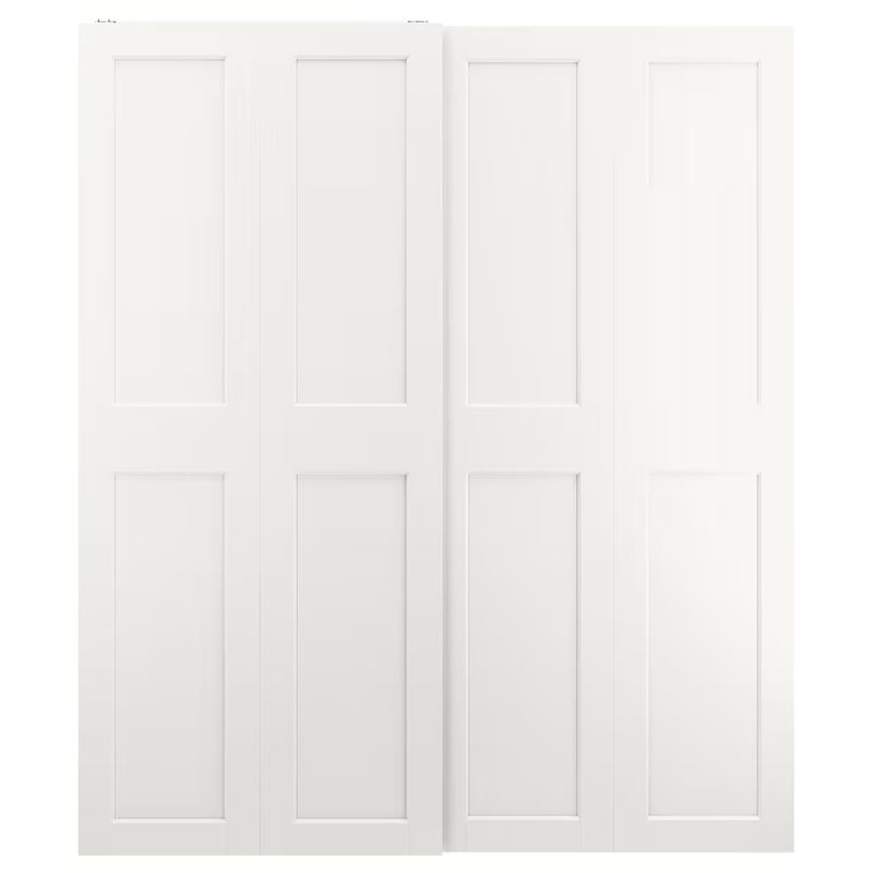 IKEA GRIMO Pair of Sliding Doors,White,200x236 cm