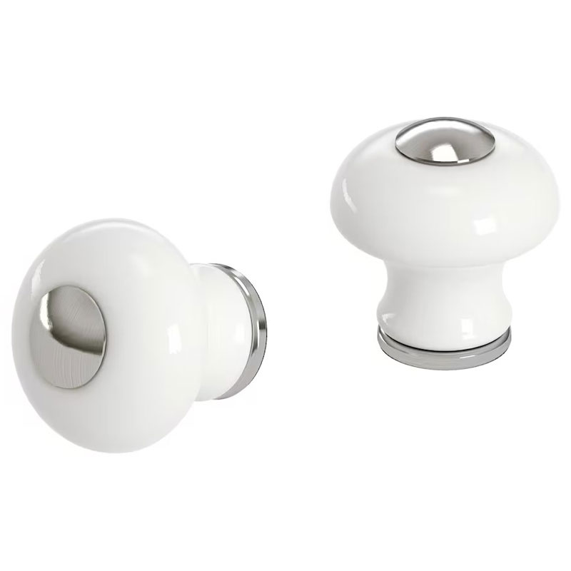 IKEA HISHULT Knob,Porcelain White,23 mm