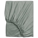 IKEA VARVIAL Fitted sheet, grey-green, 80x200 cm