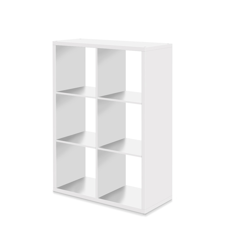 LubeckShelving unit with 6 cubes