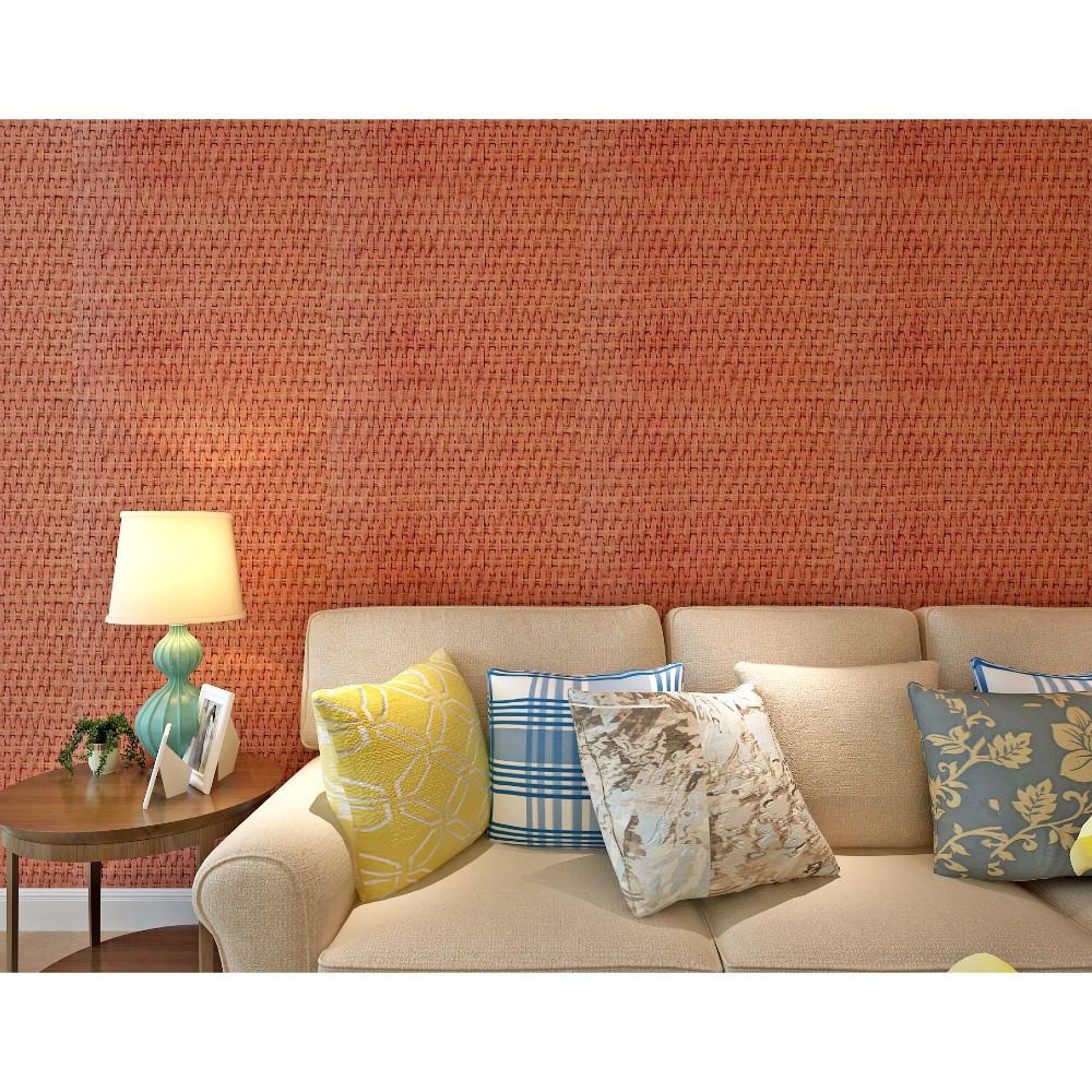 Light Brown Basket Pattern Wallpaper