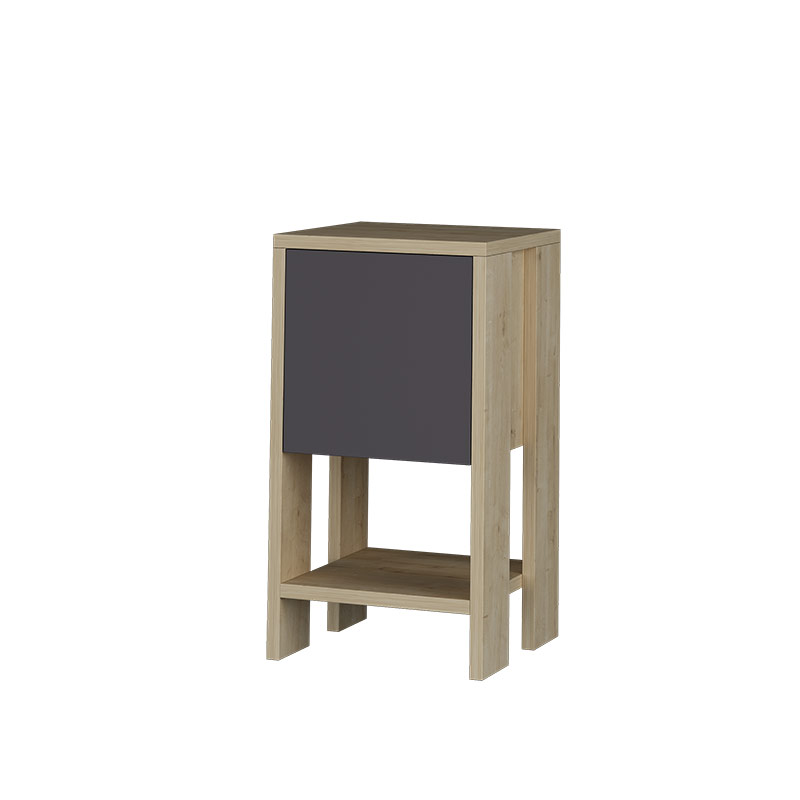 Ilgın Nightstand - Oak - Anthracite