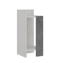 Erzin Nightstand Left Module - Ancient White - Retro Grey