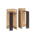 Erzin Nightstand Set - Oak - Anthracite