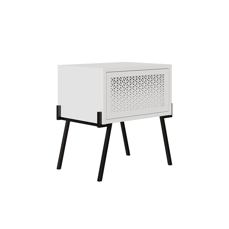 Siverek Nightstand - White