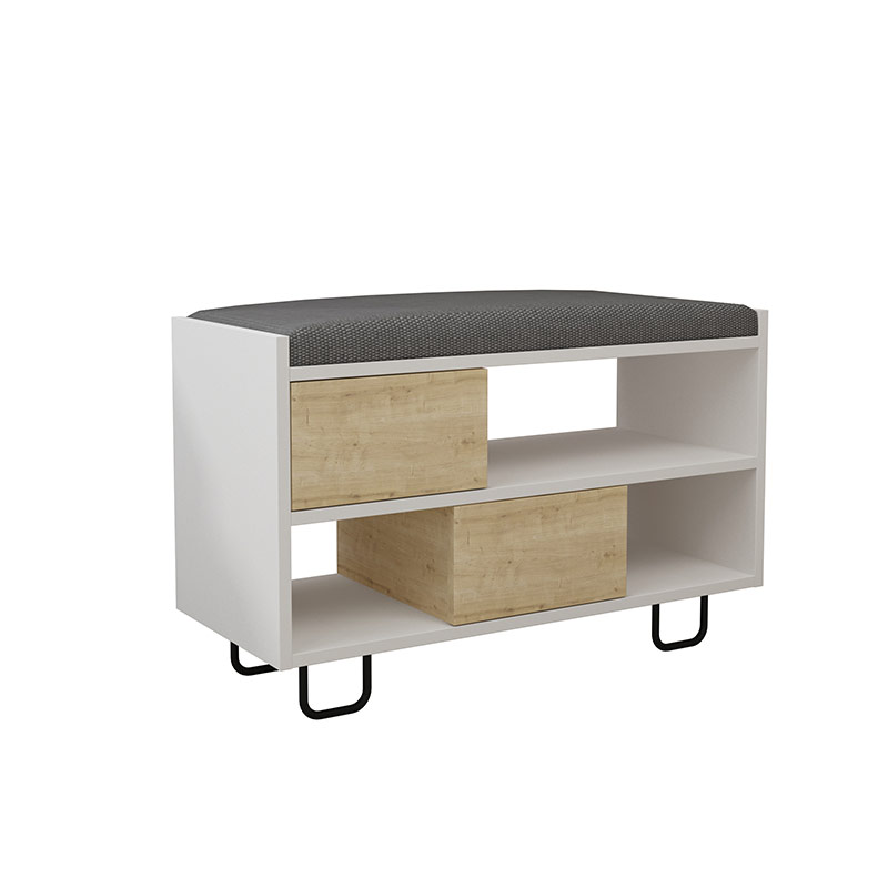 Alanya Bench - White - Oak