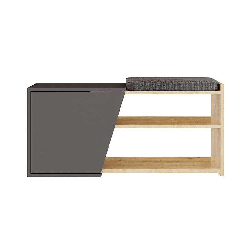 Patnos Bench - Oak - Anthracite