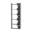 Osmancık Bookcase - Light Mocha - Turquoise