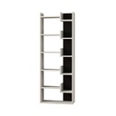 Osmancık Bookcase - White - Anthracite