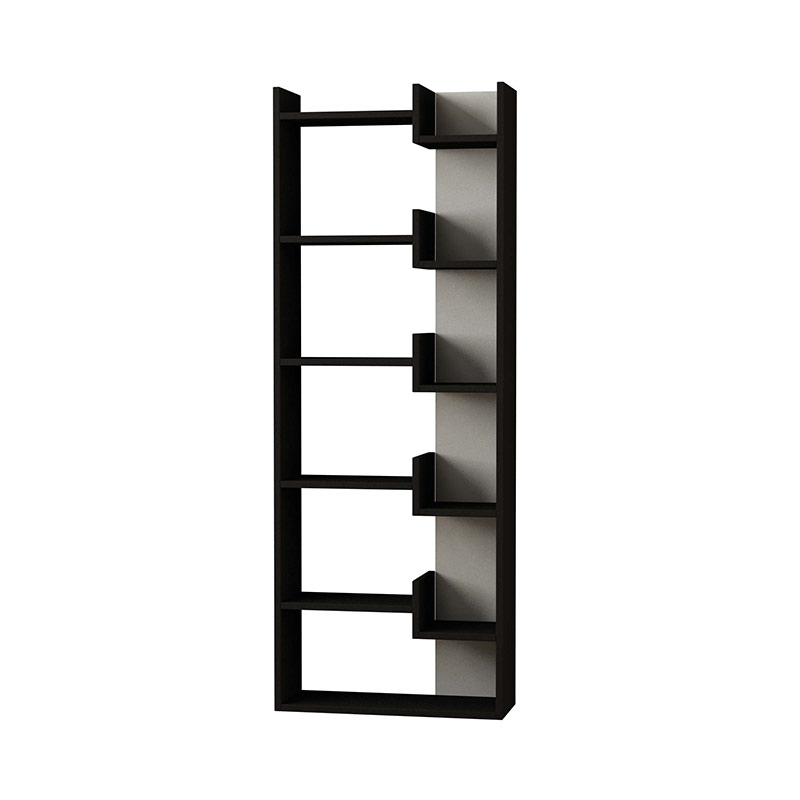 Osmancık Bookcase - Anthracite - White