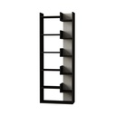 Osmancık Bookcase - Anthracite - White