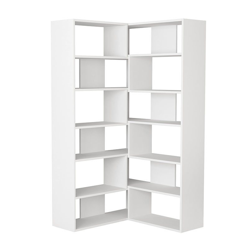 Sakarya Bookcase No.4 - White - White
