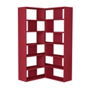 Sakarya Bookcase No.4 - Burgundy - Burgundy