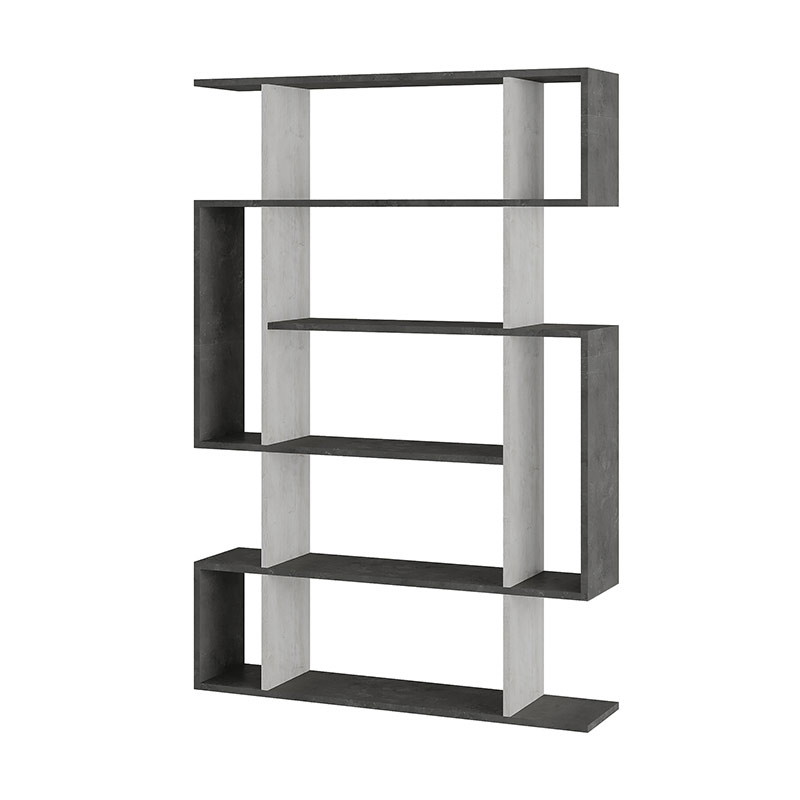 Develi Bookcase - Retro Grey - Ancient White