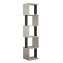 Manisa Bookcase - Ancient White - Anthracite