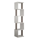 Manisa Bookcase - White - Light Mocha