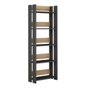 Tatvan Bookcase - Anthracite - Oak