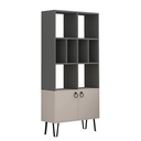 Payas Bookcase - Anthracite - Light Mocha