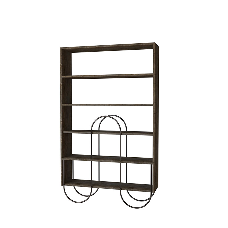 Adana Bookcase - Dark Coffee