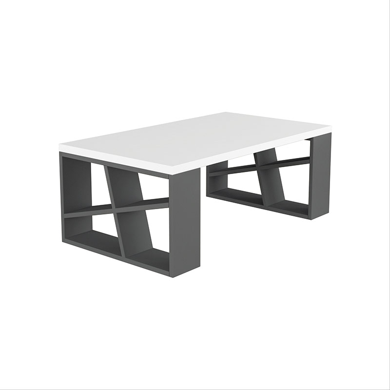 Istanbul Coffee Table - White - Anthracite