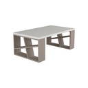 Istanbul Coffee Table - White - Light Mocha