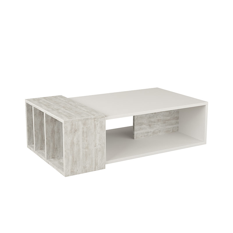 Ortaca Coffee Table - White - Ancient White