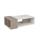 Ortaca Coffee Table - White - Light Mocha