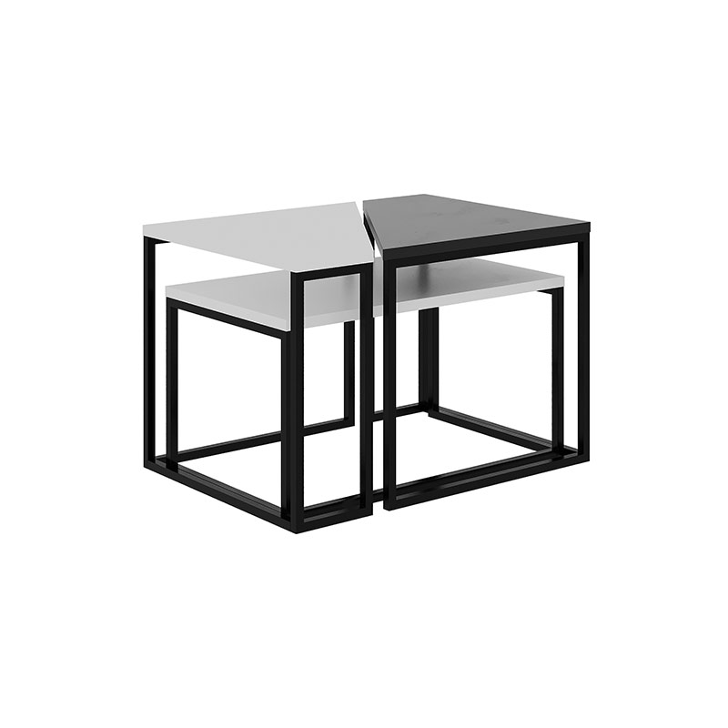 Bingol Coffee Table - White - Anthracite