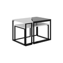 Bingol Coffee Table - White - Anthracite