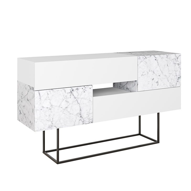 Erbaa Console - White - Carrara