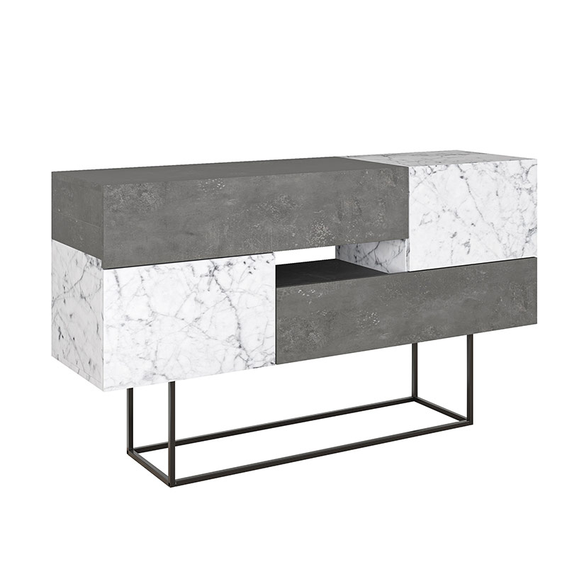 Erbaa Console - Retro Grey - Carrara