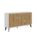 Yalova Console - White - Oak